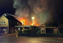 Uitslaande brand bij bakkerij Nollen