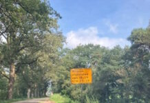 Werkzaamheden bestrating Veldhuisweg Ambt Delden