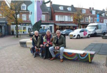 Weer een nieuwe mozaïekbank