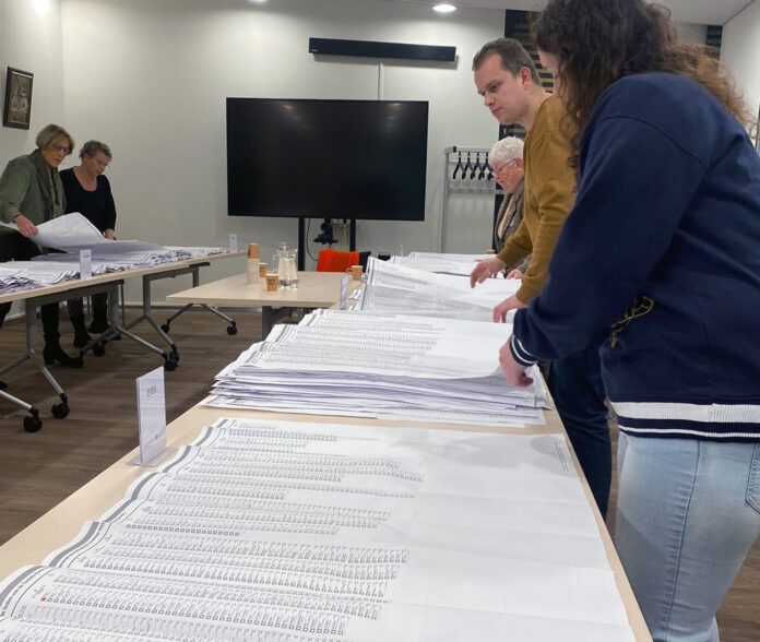 Tellen van de stemmen 2023