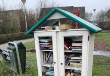 Buurtboekenkast vernield