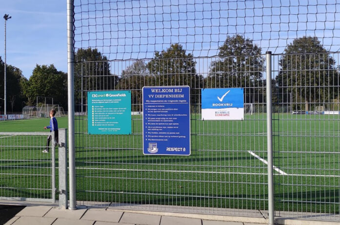 Bord rookvrij VV Diepenheim