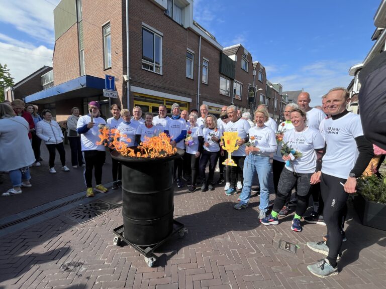 Groots en Warm onthaal Goorse estafettelopers