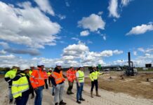 Start hoogspanningsstation Goor