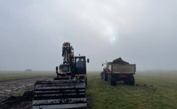 Weidevogels Hof van Twente realiseert plasdras aan Stokkumervlierweg in Markelo