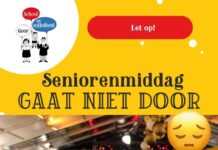 Seniorenmiddag geannuleerd vanwege verwachte hitte Seniorenmiddag geannuleerd