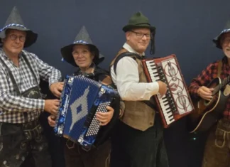 Duitse muziek en Tiroler schlagers met Het Beaufortcombo in Markelo Foto: Beaufortcombo
