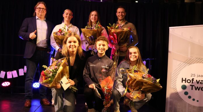 Wethouder Edwin Scheperman huldigde de (sport )kampioenen van