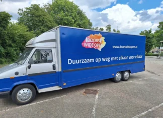 Mobiele voedselbank Doors Wide Open rijdt weer vanaf 11 november, dankzij Appeltje van Oranje Mobiele voedselbank bus